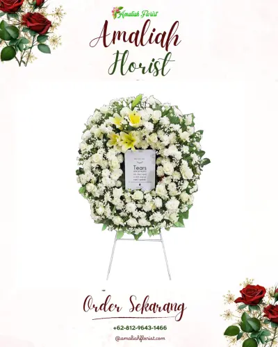 Krans Bunga Duka Cita di Candikuning